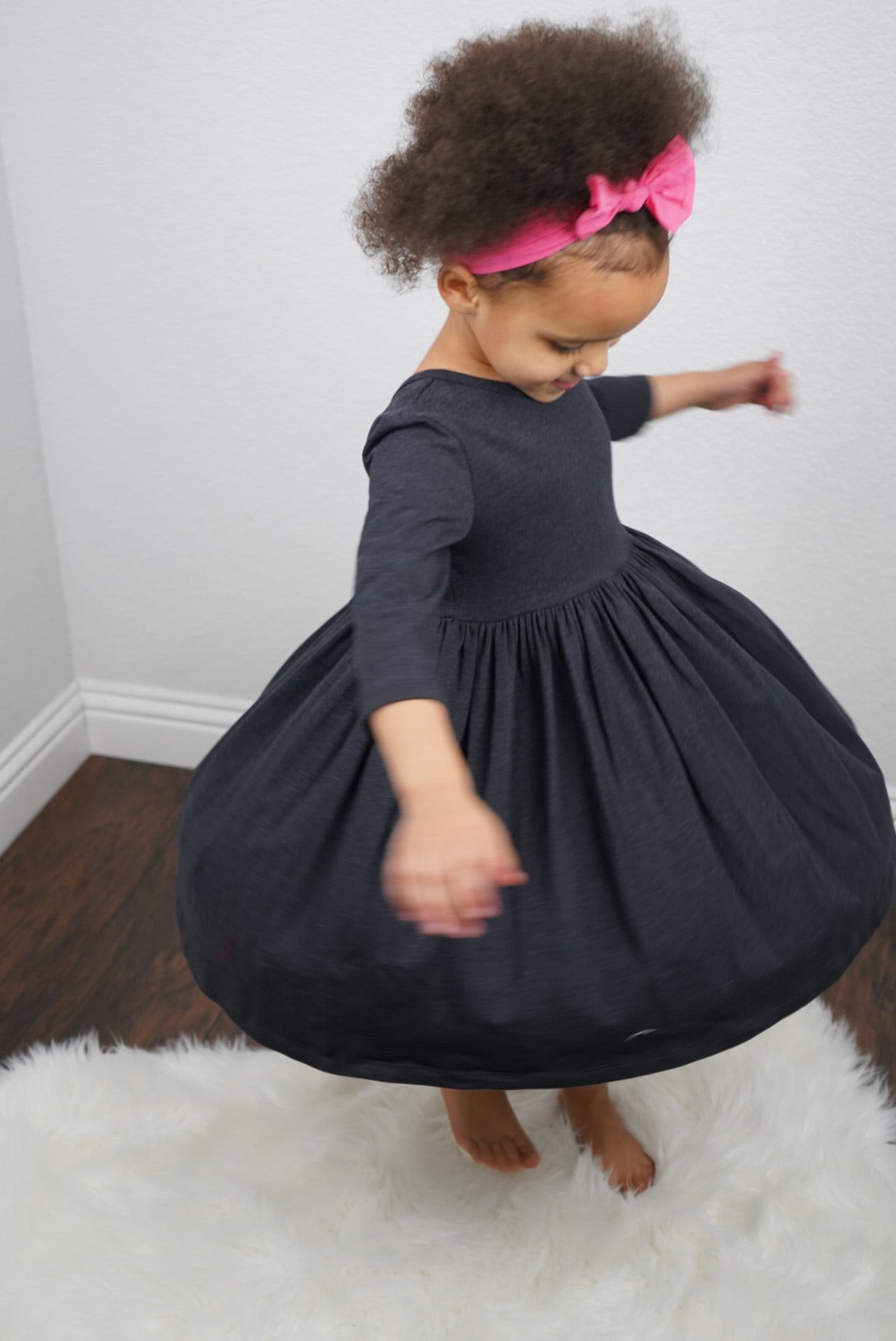 The Simple Secret Dress - Charcoal