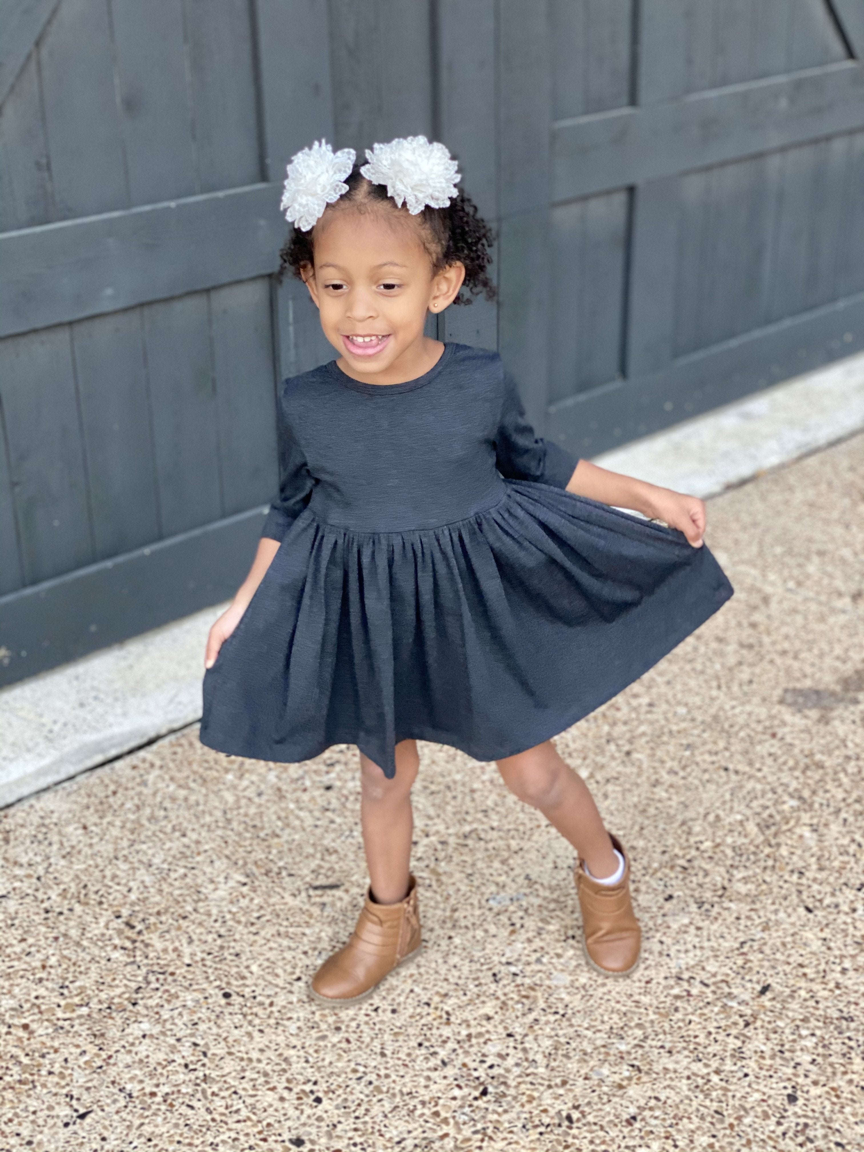 The Simple Secret Dress - Charcoal